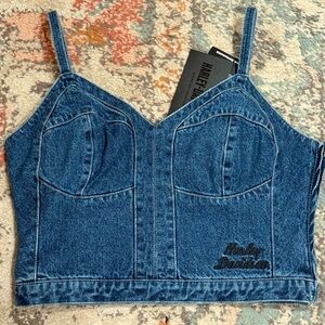 Denim Corset Top